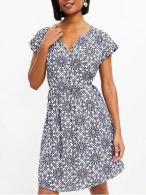 LOFT Side Tie Dolman Dress